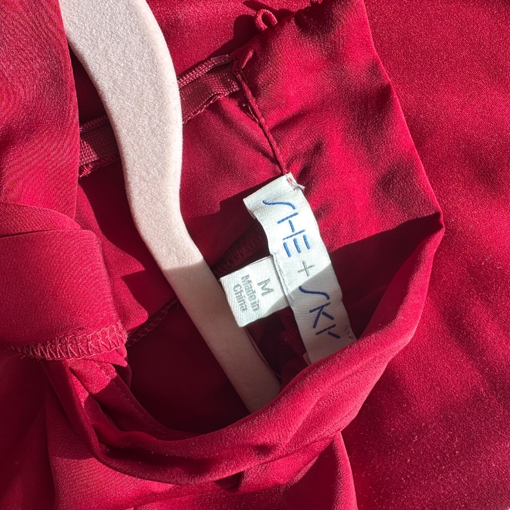 Red Mini Dress - Picture 3 of 3